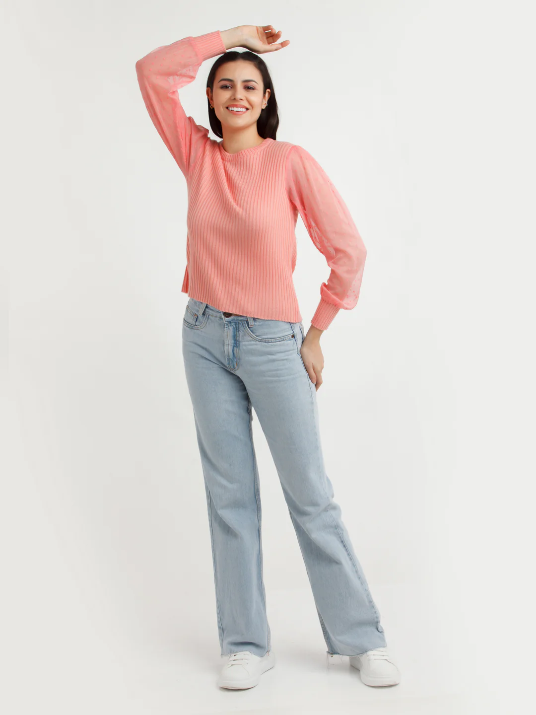 Coral Solid Sweater - Image 4
