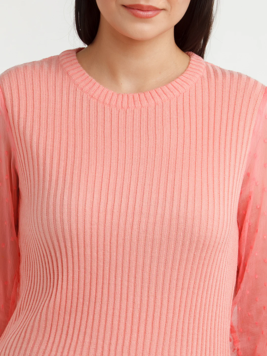 Coral Solid Sweater - Image 5