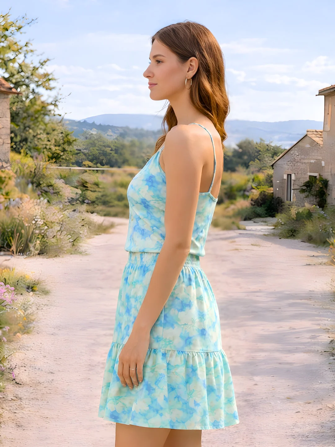 Multi Floral Shoulder Straps Co-ord Set - Image 3