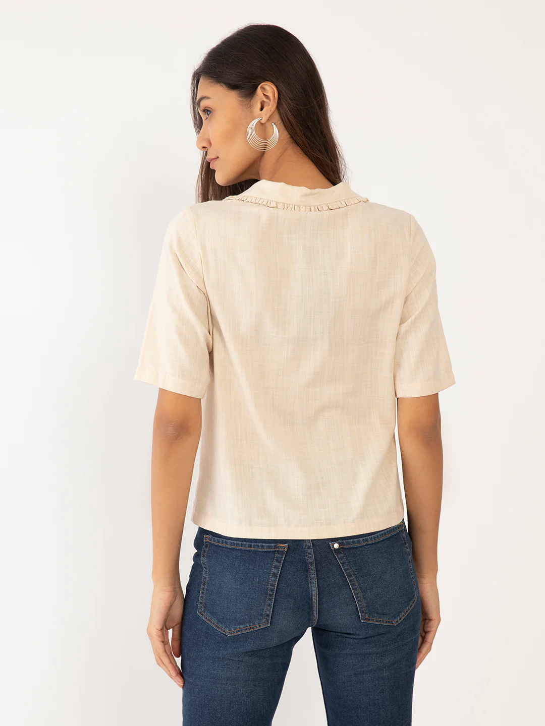 Cream Embroidered Top - Image 4
