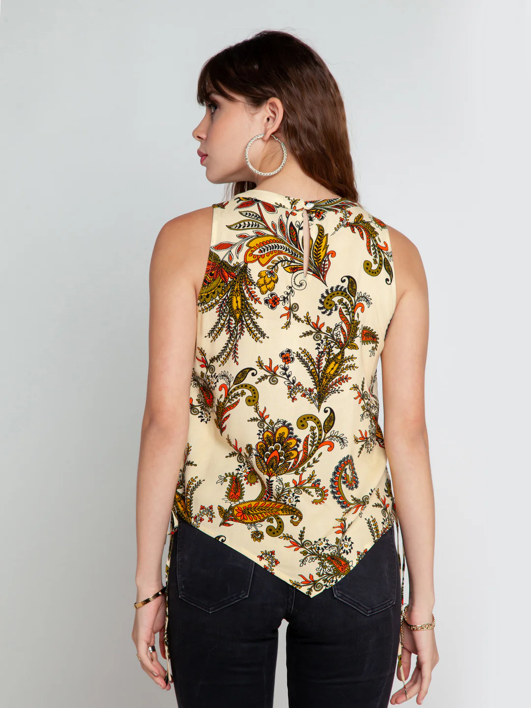 Cream Printed Top - Image 4