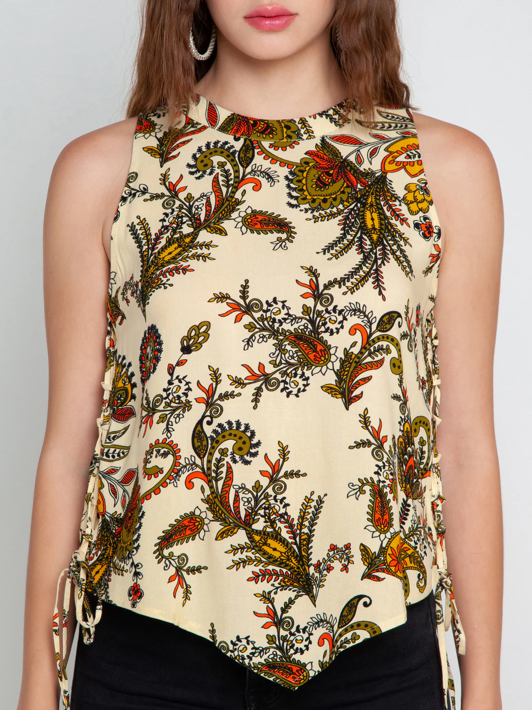 Cream Printed Top - Image 5