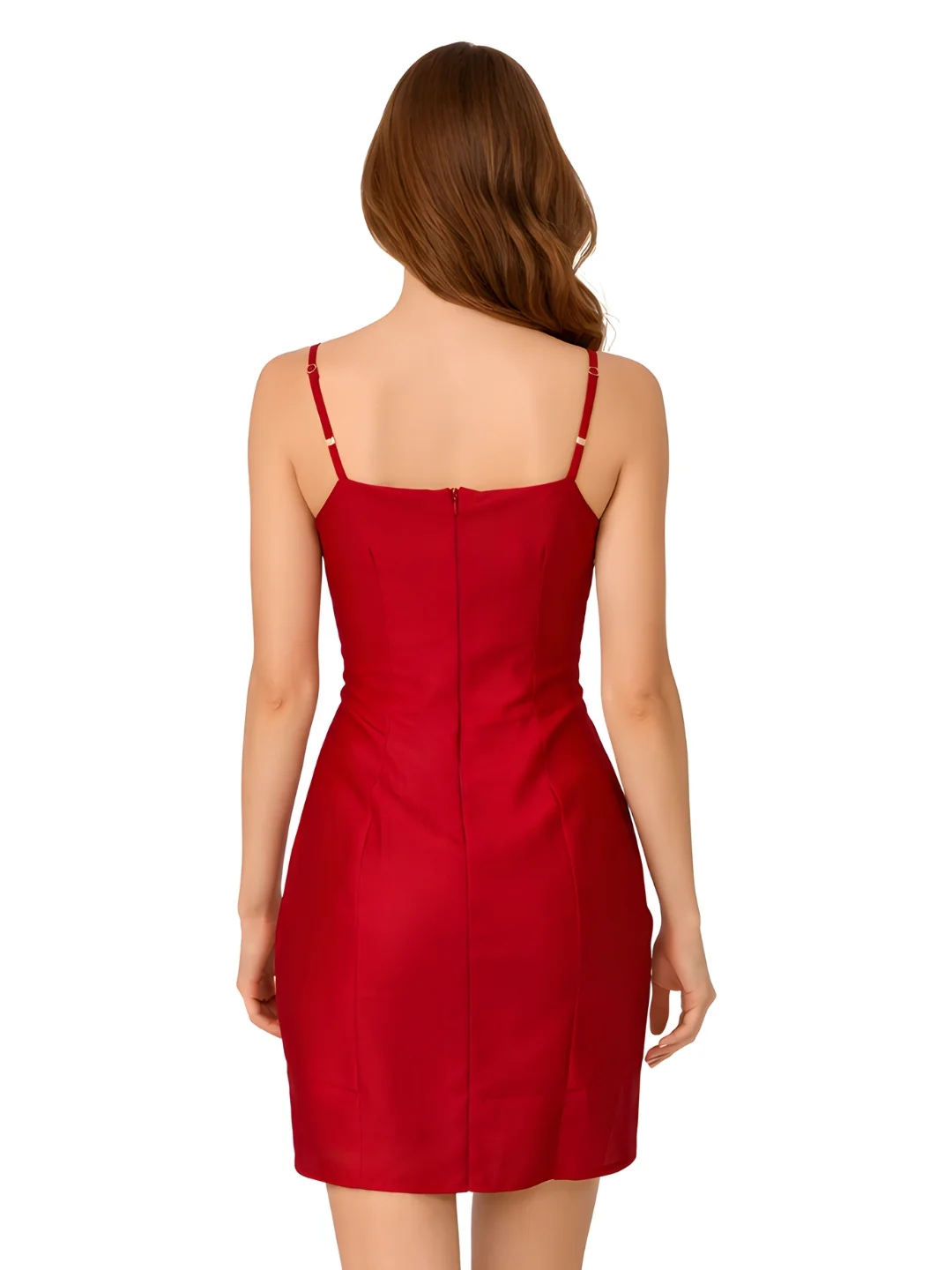 Maroon Short Dress - Image 4