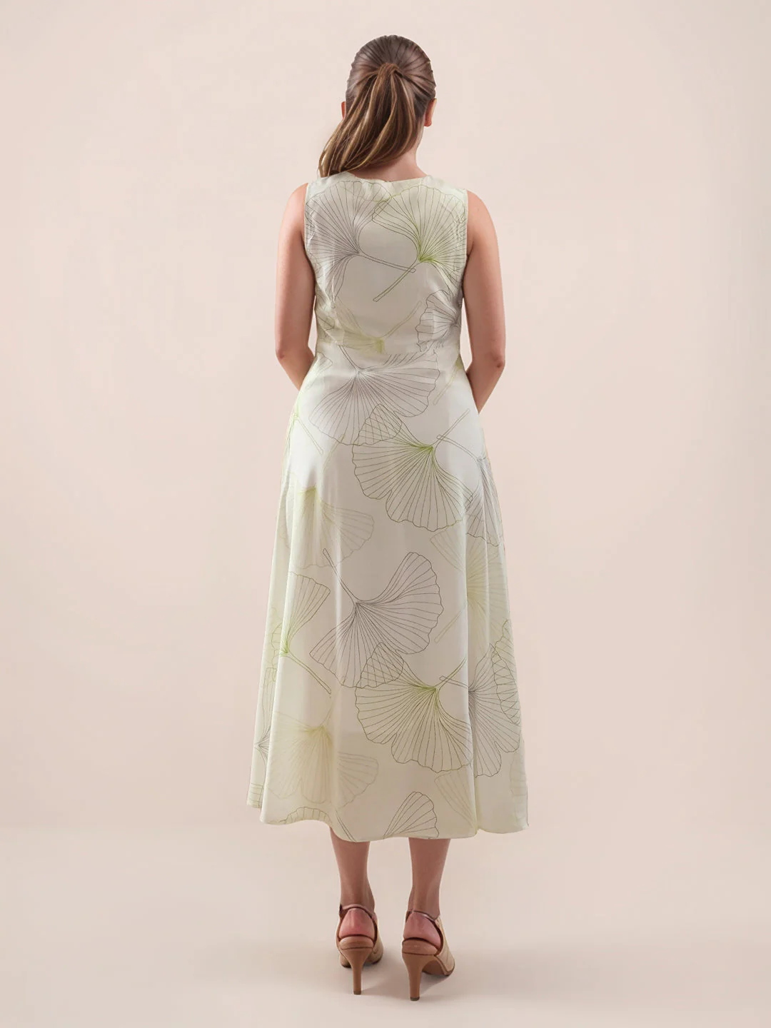 Multi-Colored Tropical Print Sleeveless Maxi Dress - Image 4