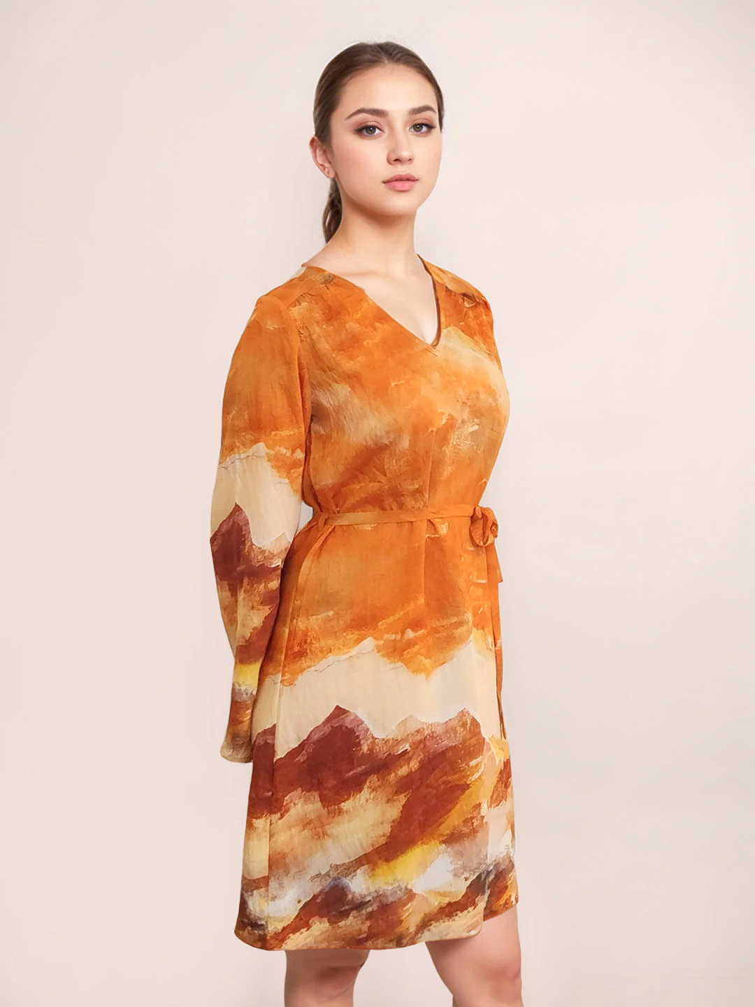Zink London Women's Multi Abstract Mini Dress - Image 3