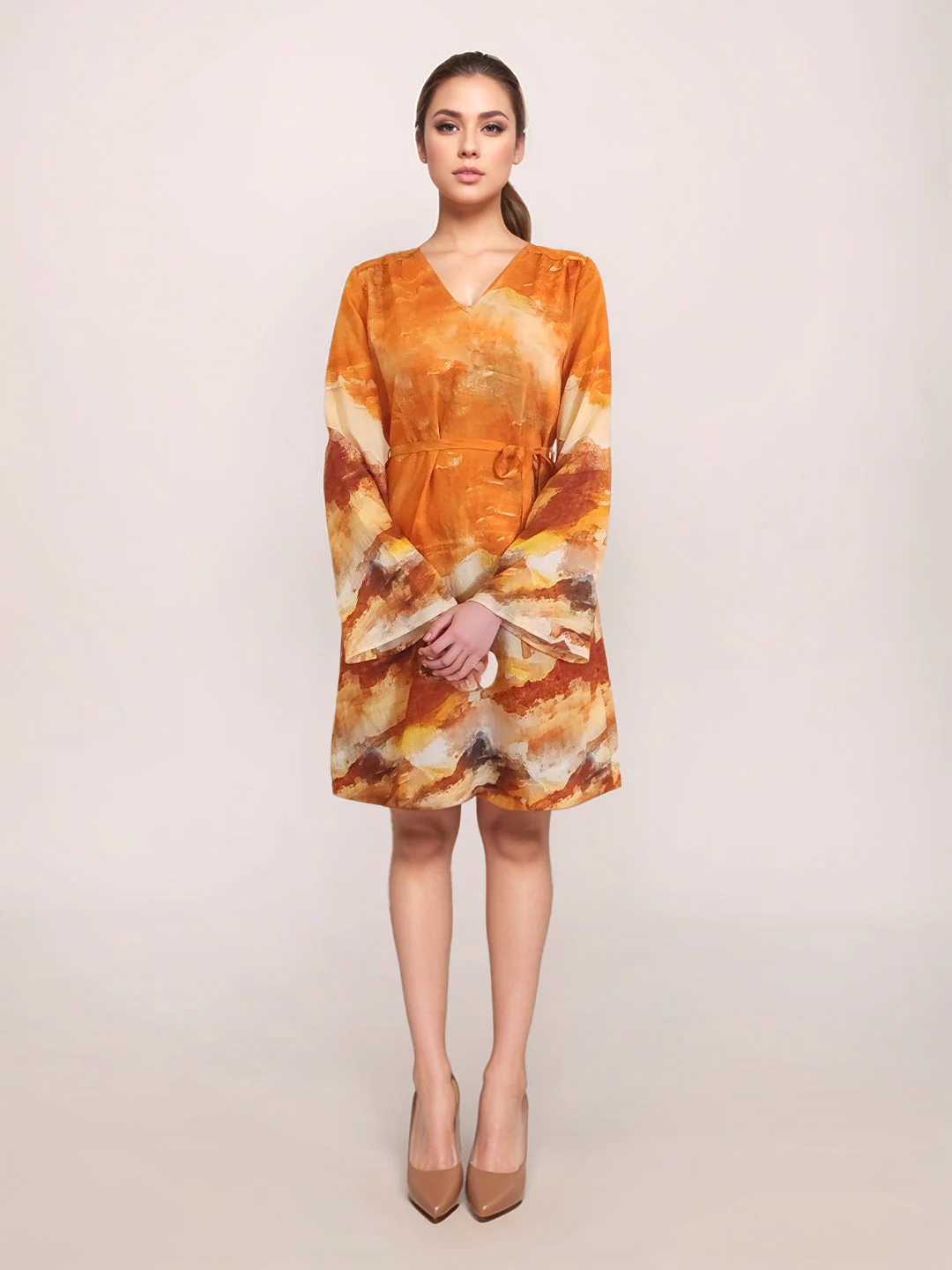 Zink London Women's Multi Abstract Mini Dress - Image 5
