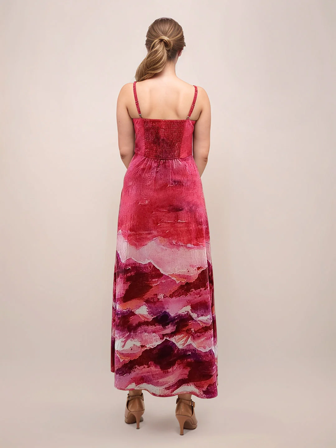 Zink London Women's Multi Abstract Maxi Dress - Image 4