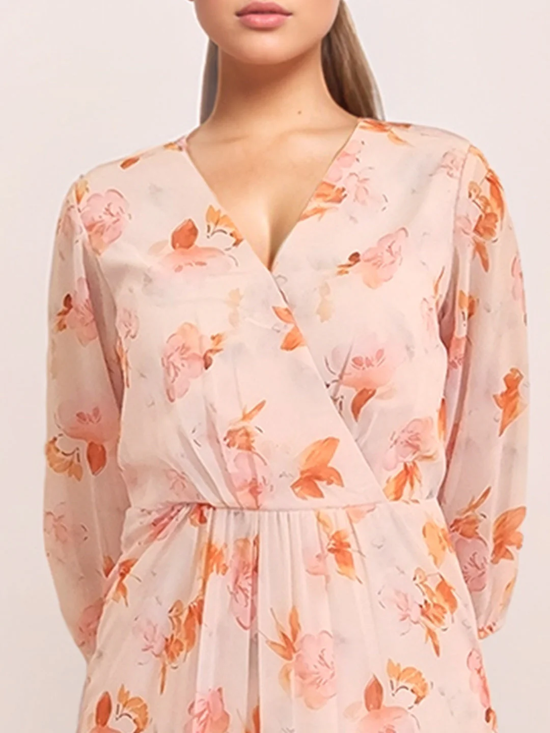 Zink London Women's Multi Floral Midi Dress - Image 6