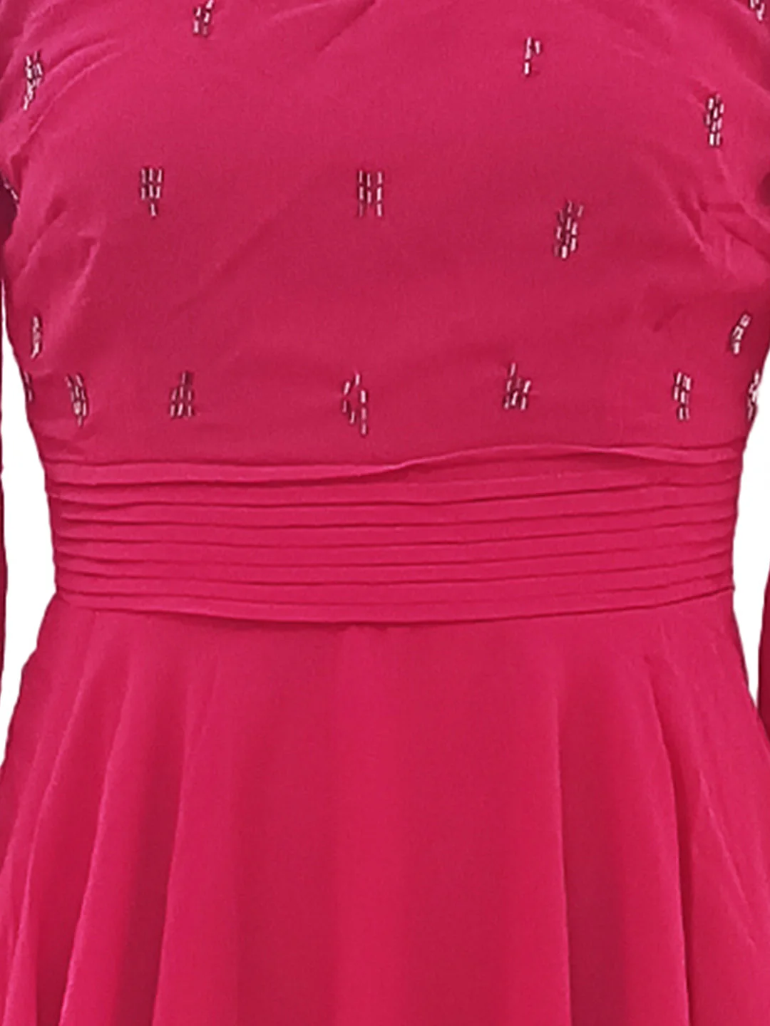 Zink London Women's Red Embroidered Mini Dress - Image 6