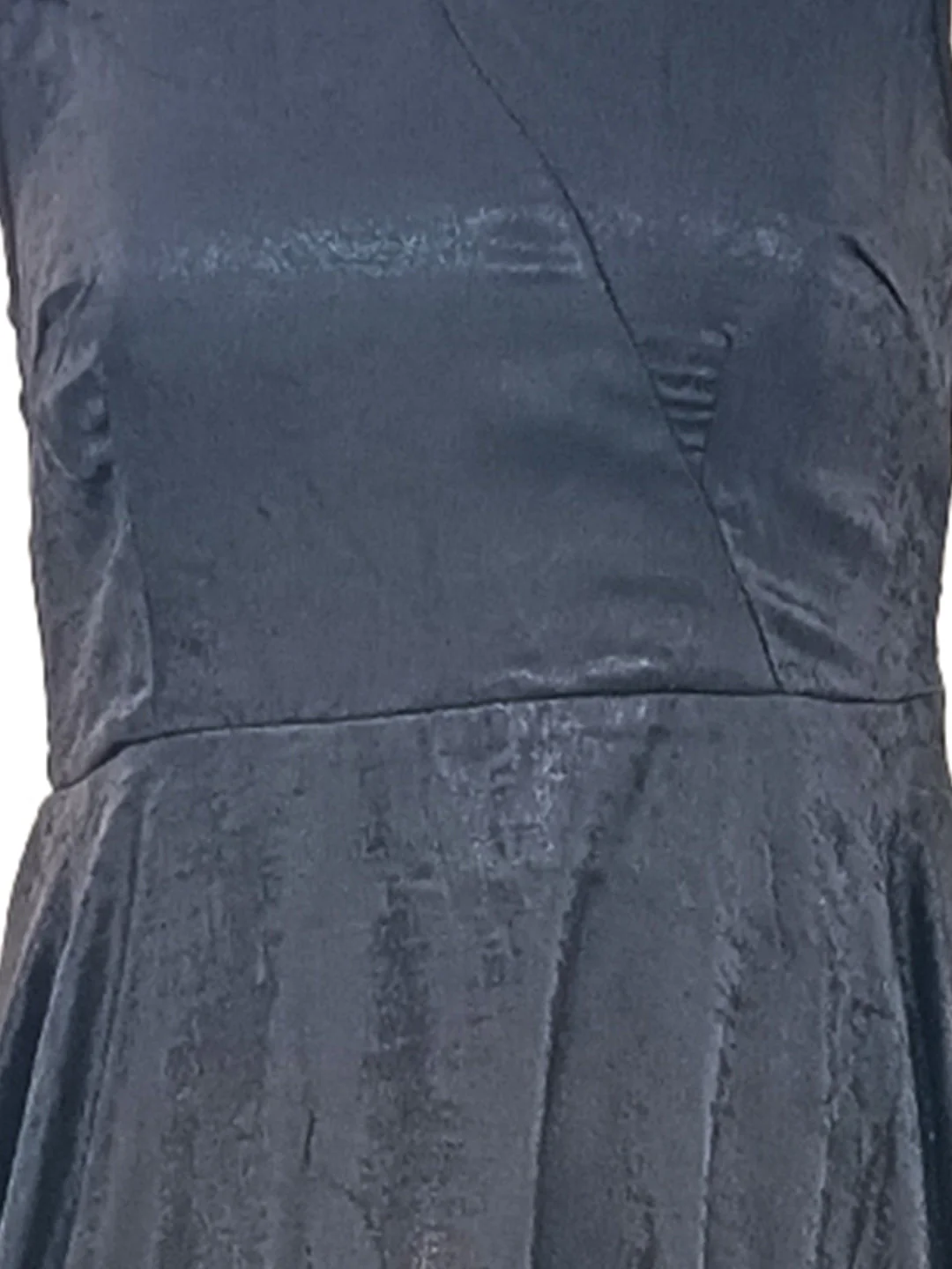 Zink London Women's BLACK Plain Midi Dress - Image 6