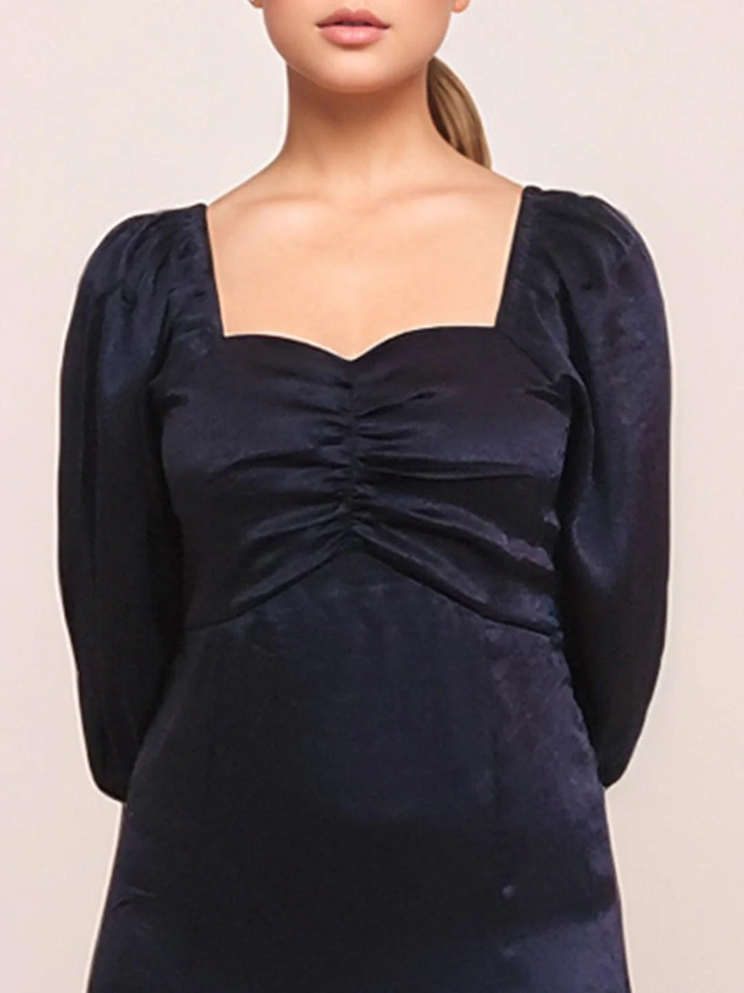 Zink London Women's Blue Textured Mini Dress - Image 6