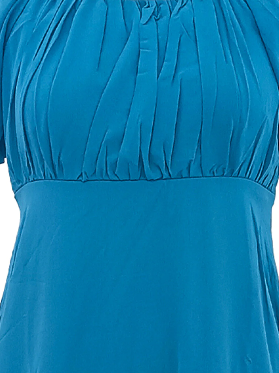 Zink London Women's Teal Plain Mini Dress - Image 6