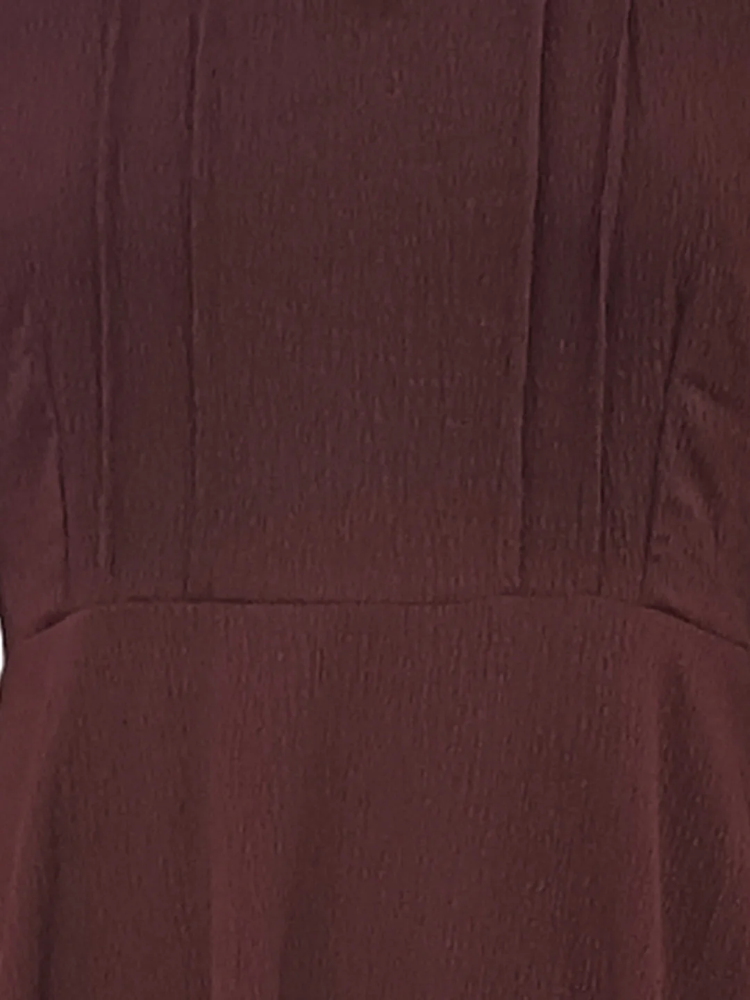 Zink London Women's Brown Plain Midi Dress - Image 6