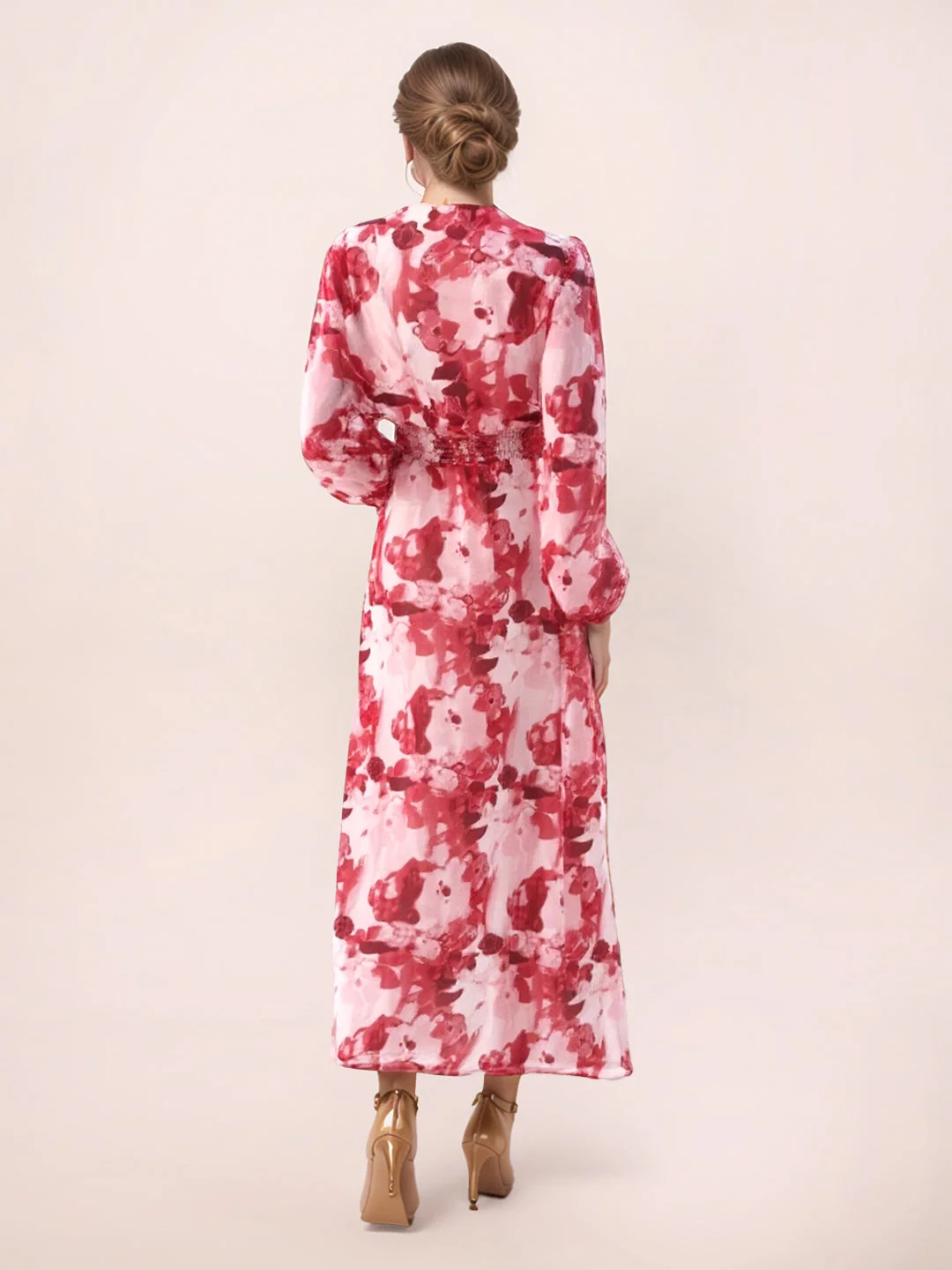 Zink London Women's Multi Floral Maxi Dress - Image 4
