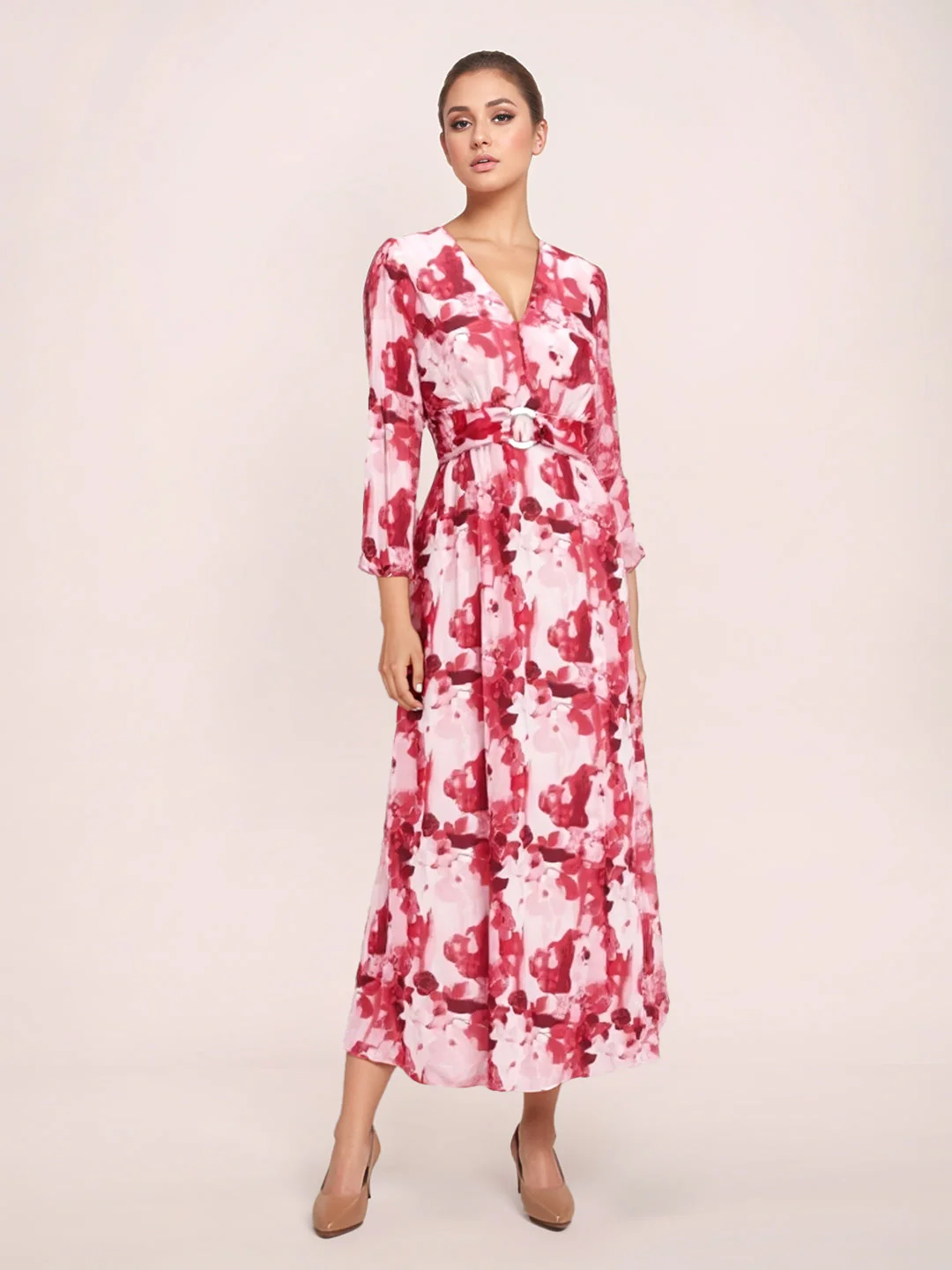 Zink London Women's Multi Floral Maxi Dress - Image 5