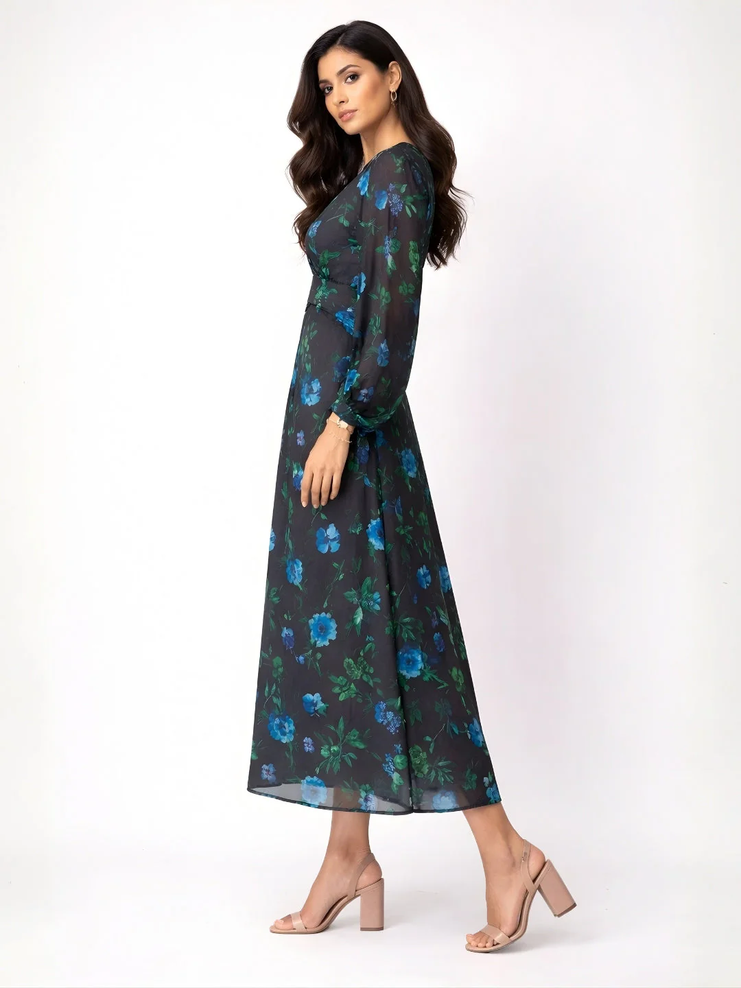 Multi Floral Dress - Image 3