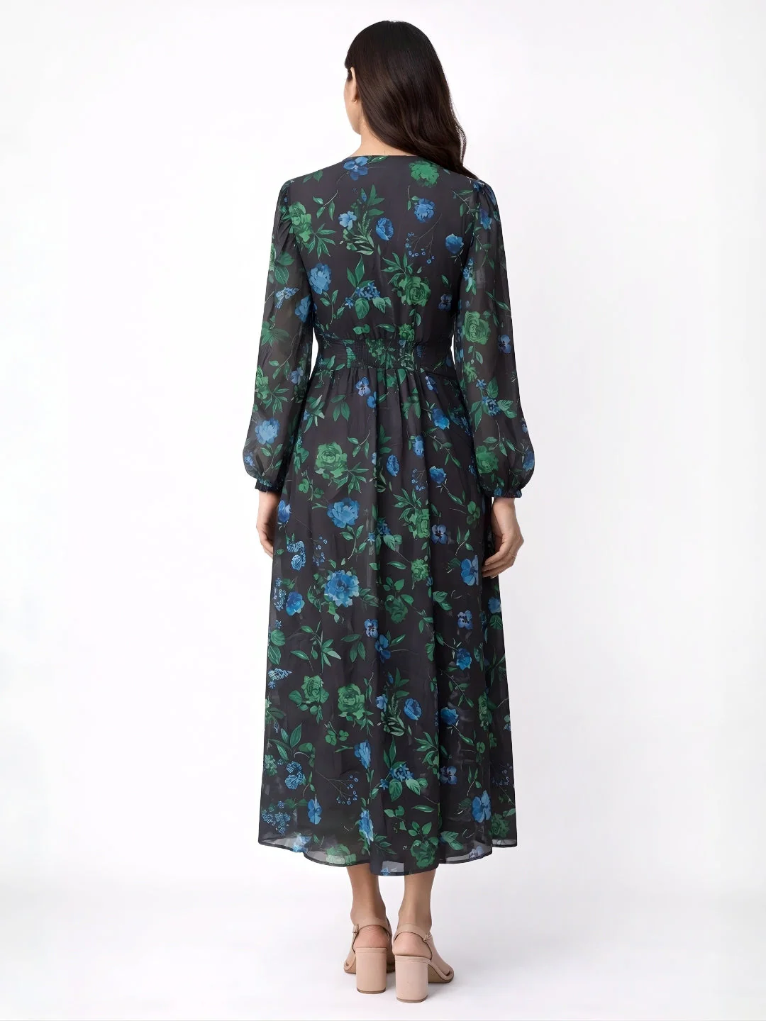 Multi Floral Dress - Image 4
