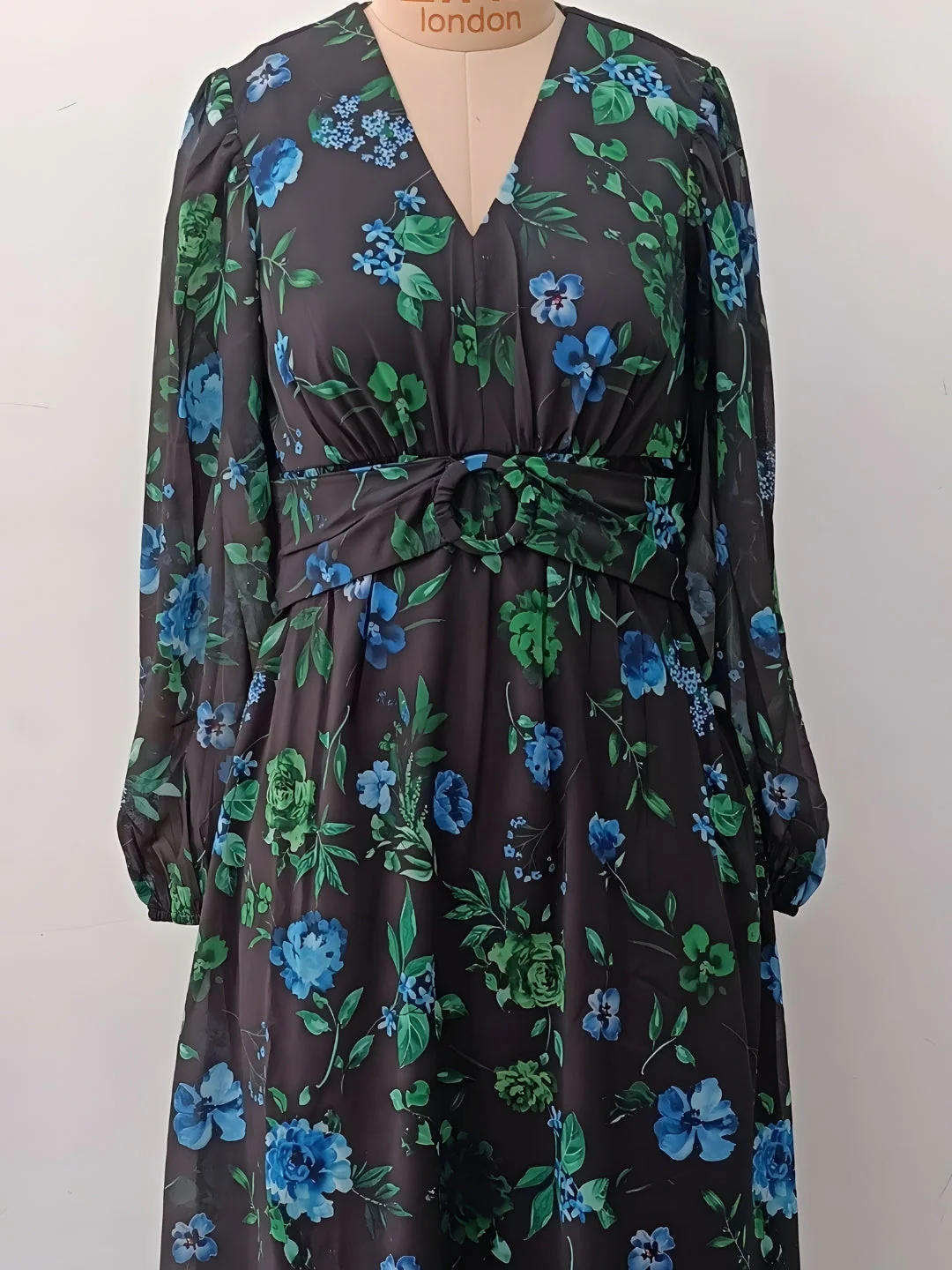 Multi Floral Dress - Image 5