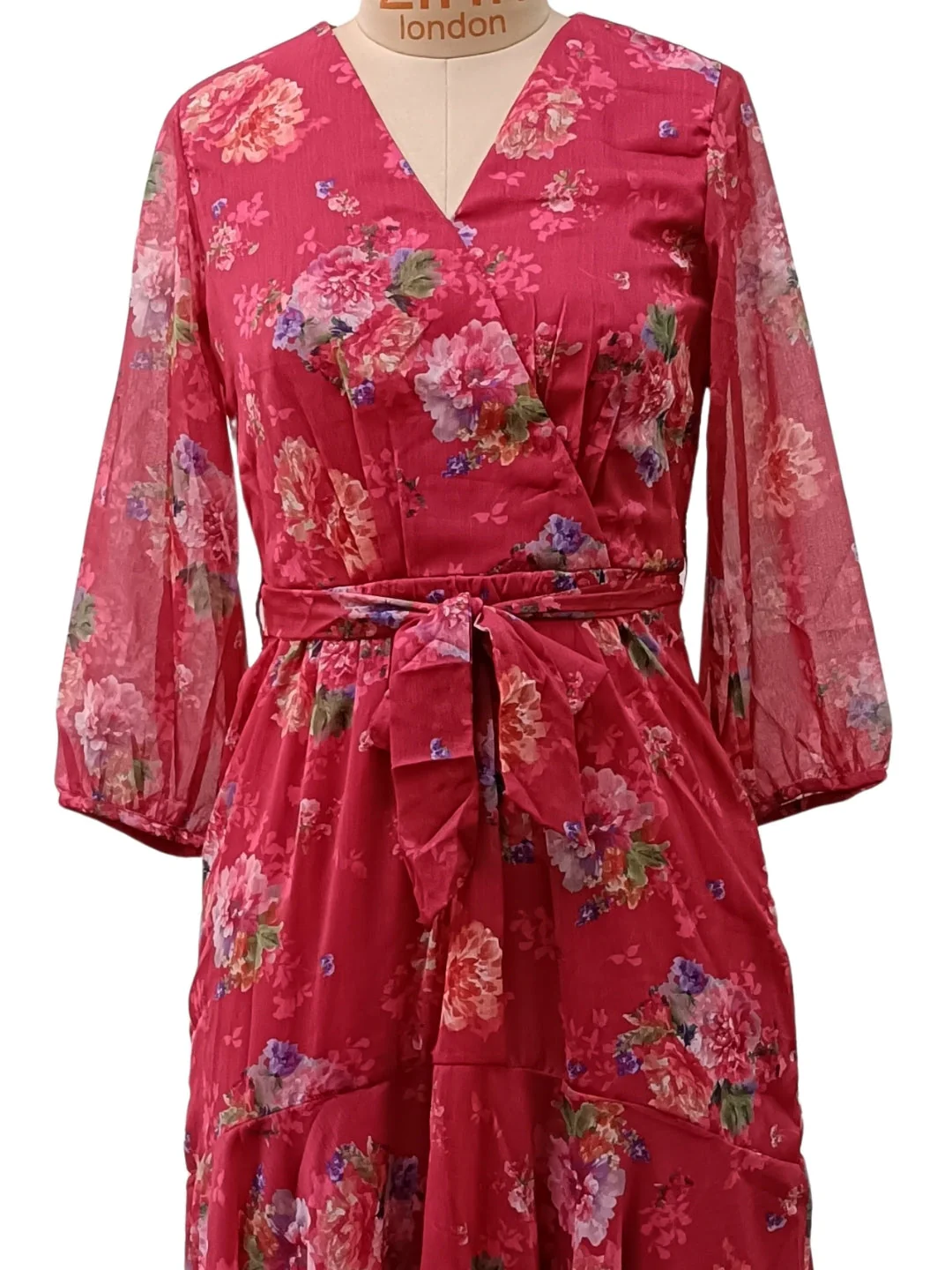 Multi Floral Midi Dress - Image 5