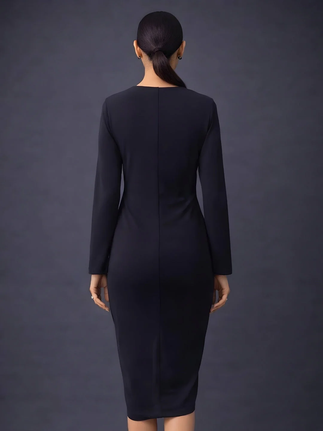 BLACK Sequinned Dress - Image 4