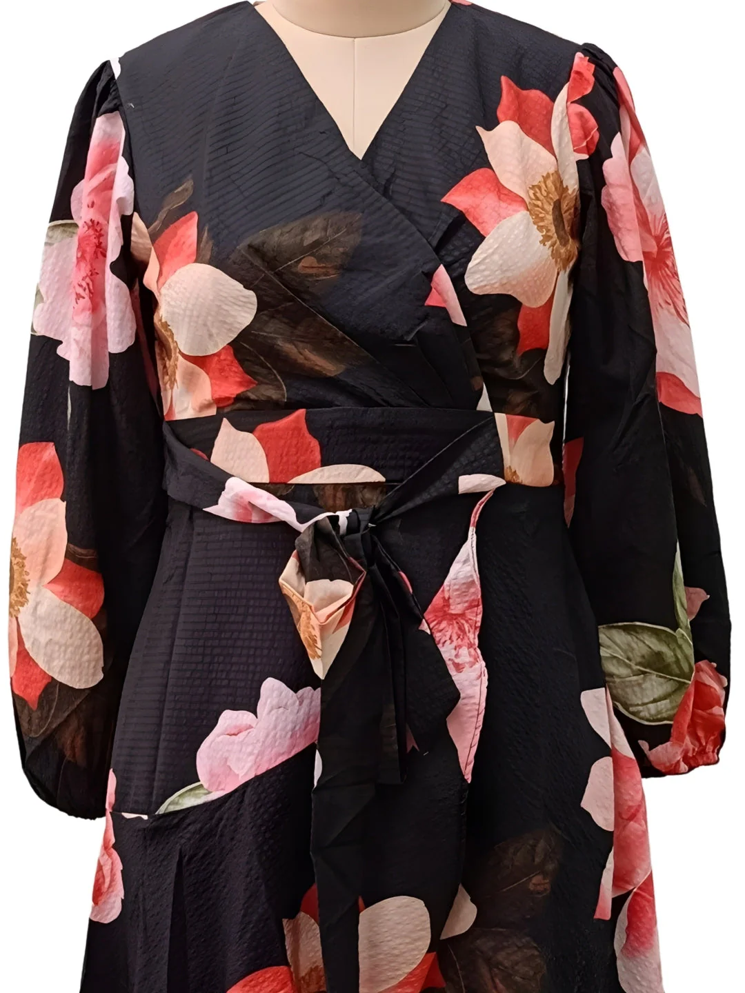 Black Floral Maxi Dress - Image 5