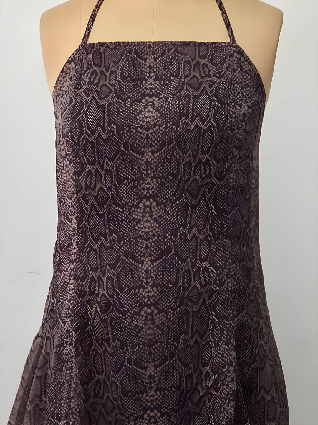 Brown Animal Print Shoulder Straps Mini Dress - Image 5