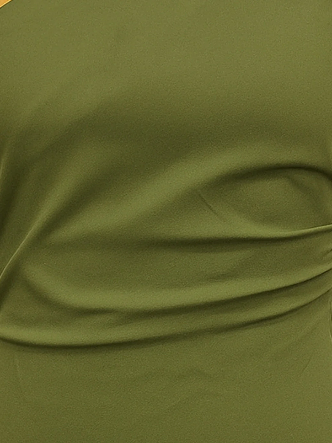 Green Solid Sleeveless Mini Dress - Image 5