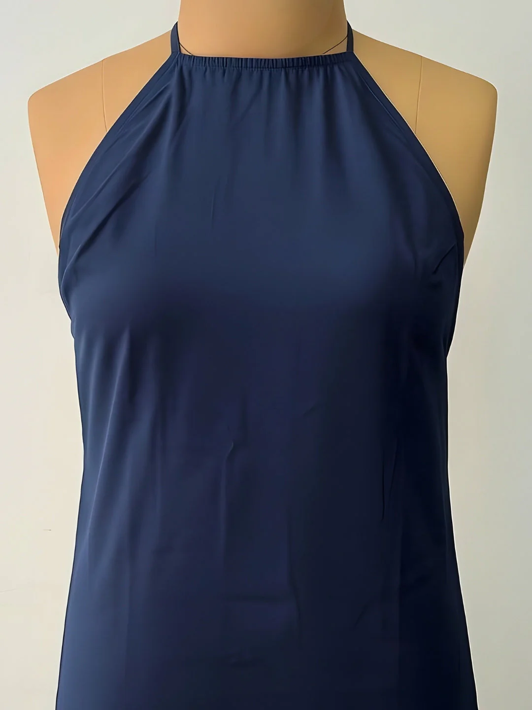 Navy Solid Mini Dress - Image 5