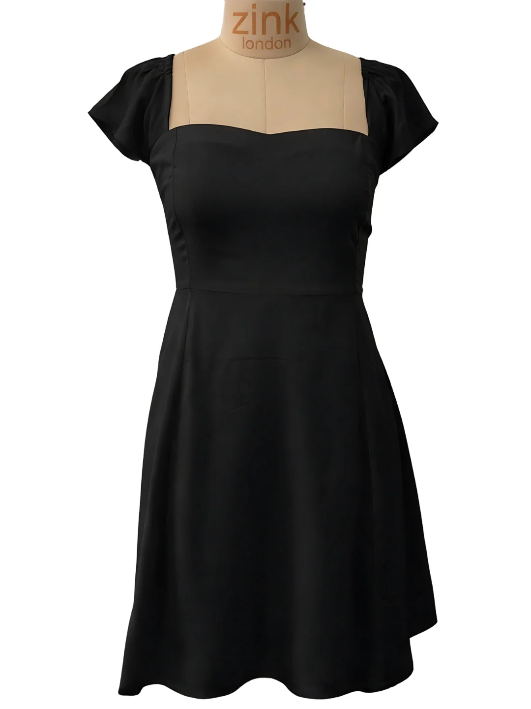 Black Solid Mini Dress - Image 5