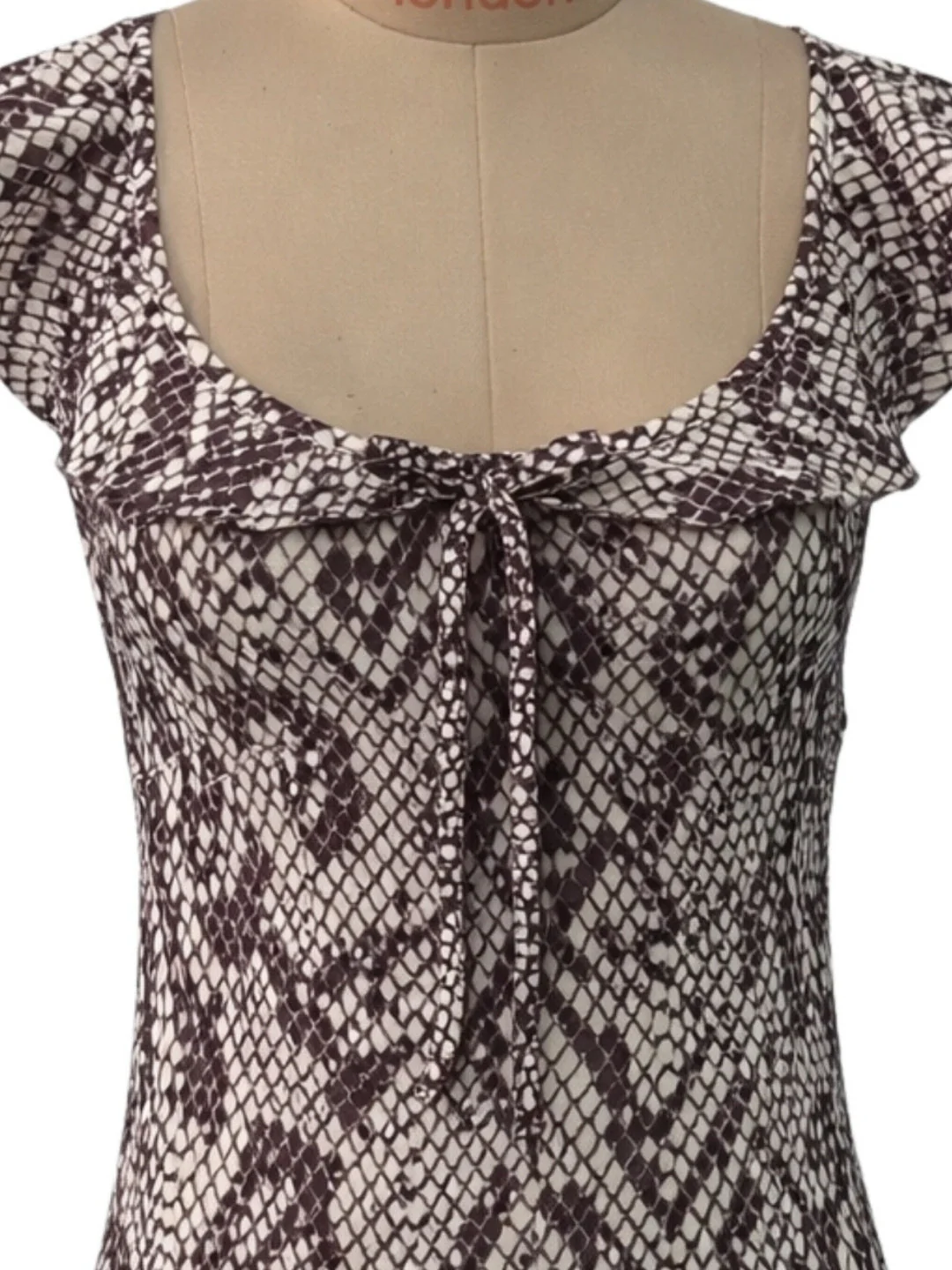 Brown Animal Print Shoulder Straps Mini Dress - Image 5