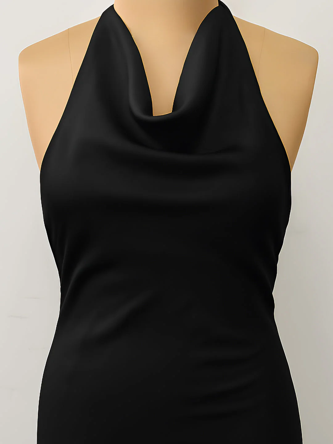 Black Printed Sleeveless Mini Dress - Image 5