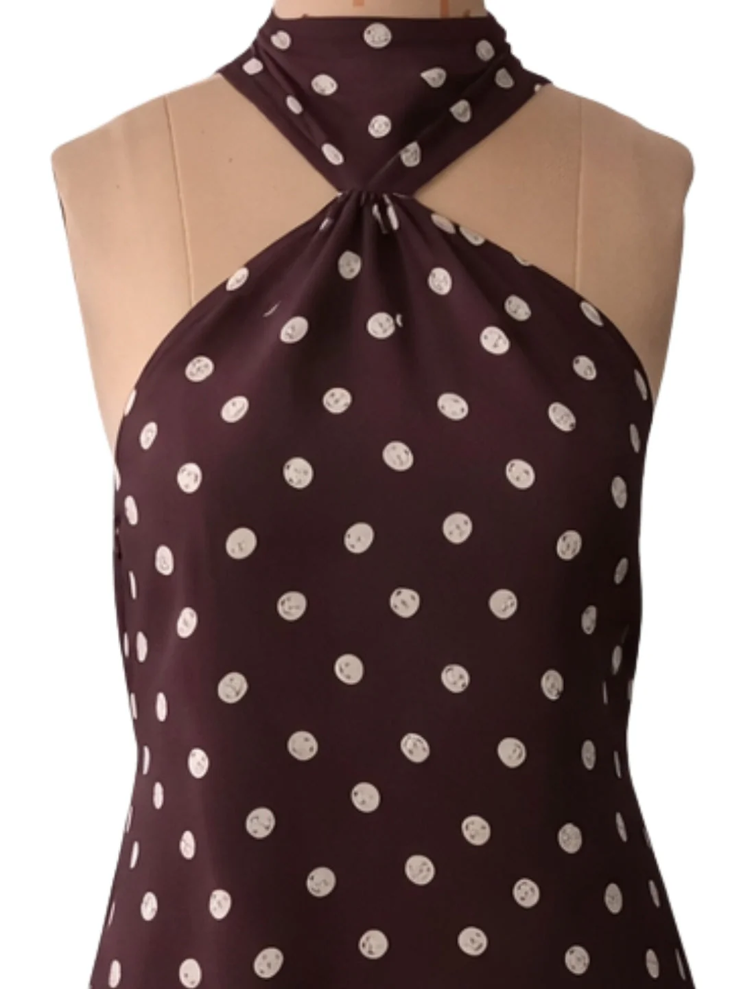 don't be basic Brown Polka Dot Sleeveless Mini Dress - Image 5