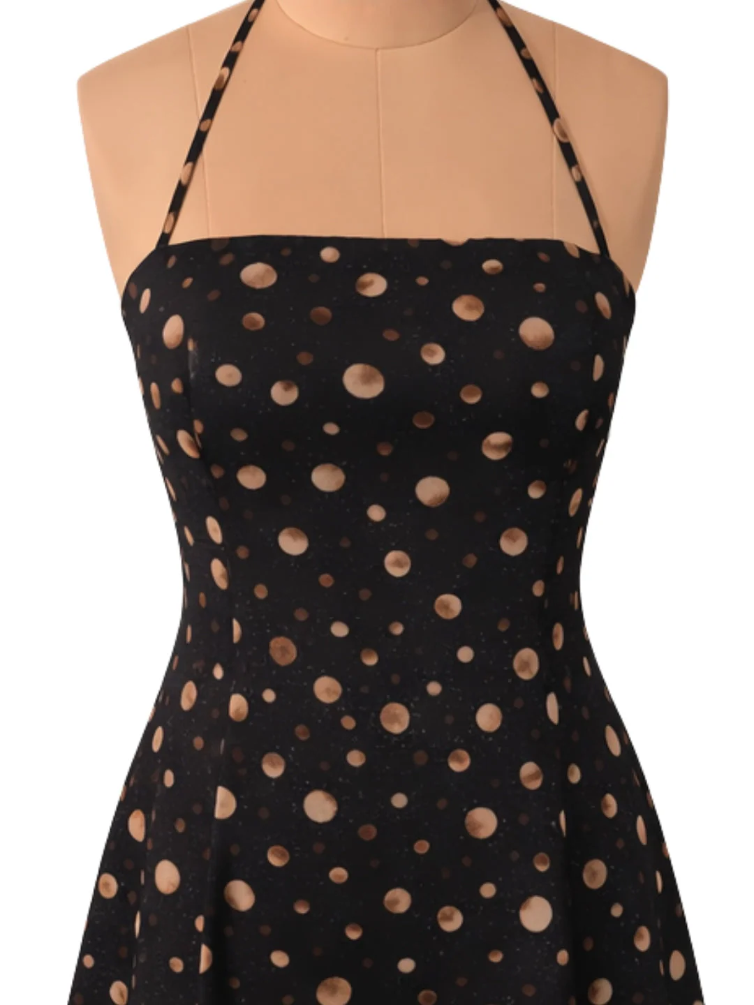 don't be basic Black Polka Dot Off-Shoulder Mini Dress - Image 5