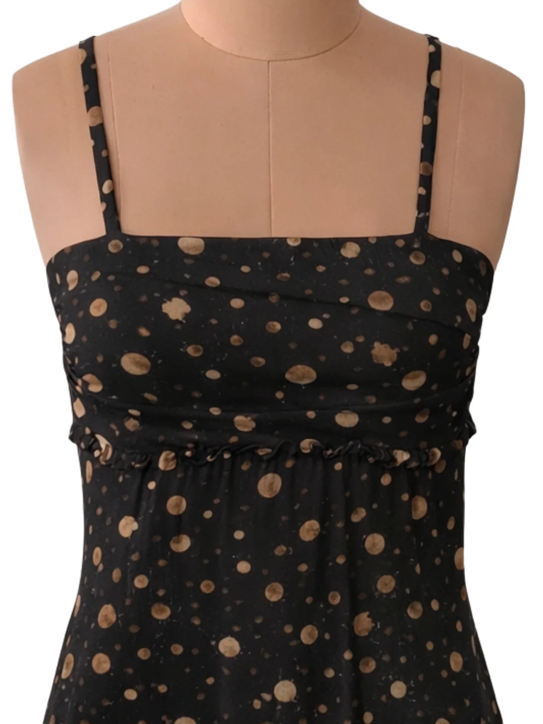 don't be basic Black Polka Dot Shoulder Straps Mini Dress - Image 5