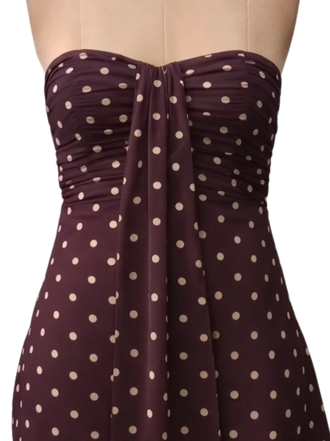 don't be basic Brown Polka Dot Off-Shoulder Mini Dress - Image 5
