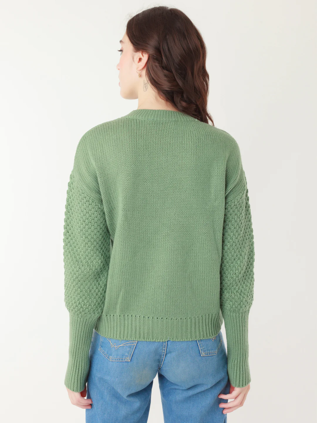 Green Embroidered Sweater - Image 5