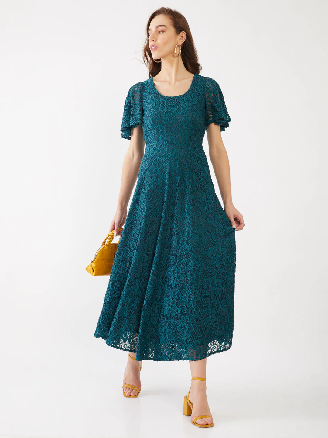 Green Lace Maxi