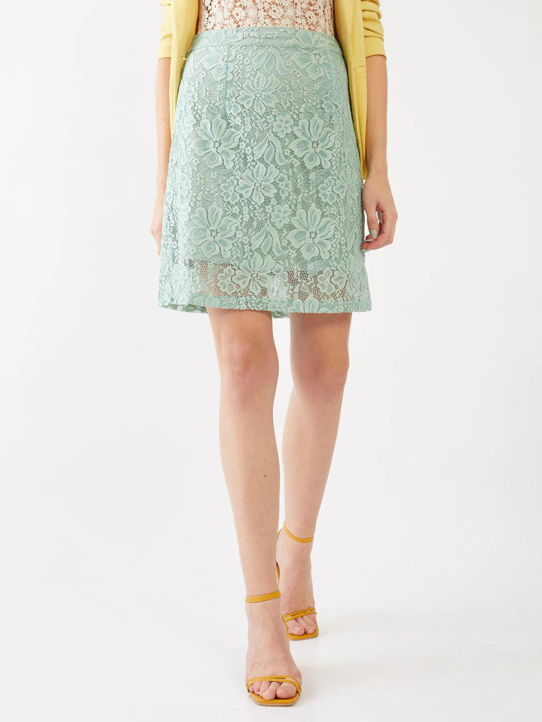 Green Lace Skirt - Image 2