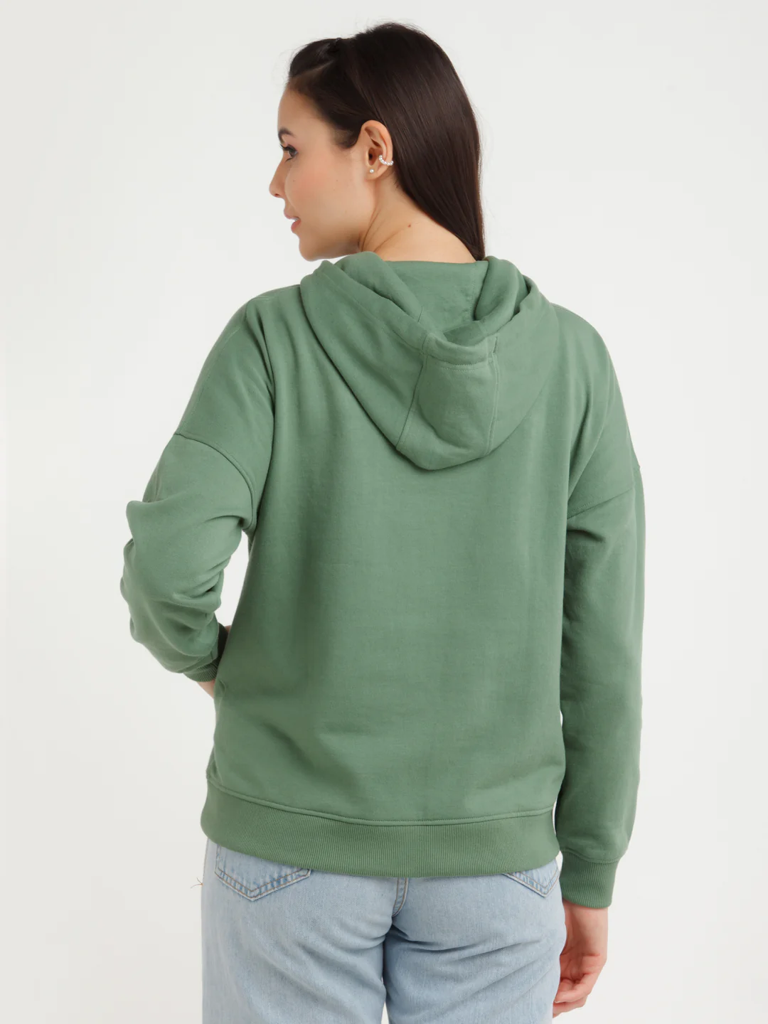 Green Printed Hoodie - Image 4