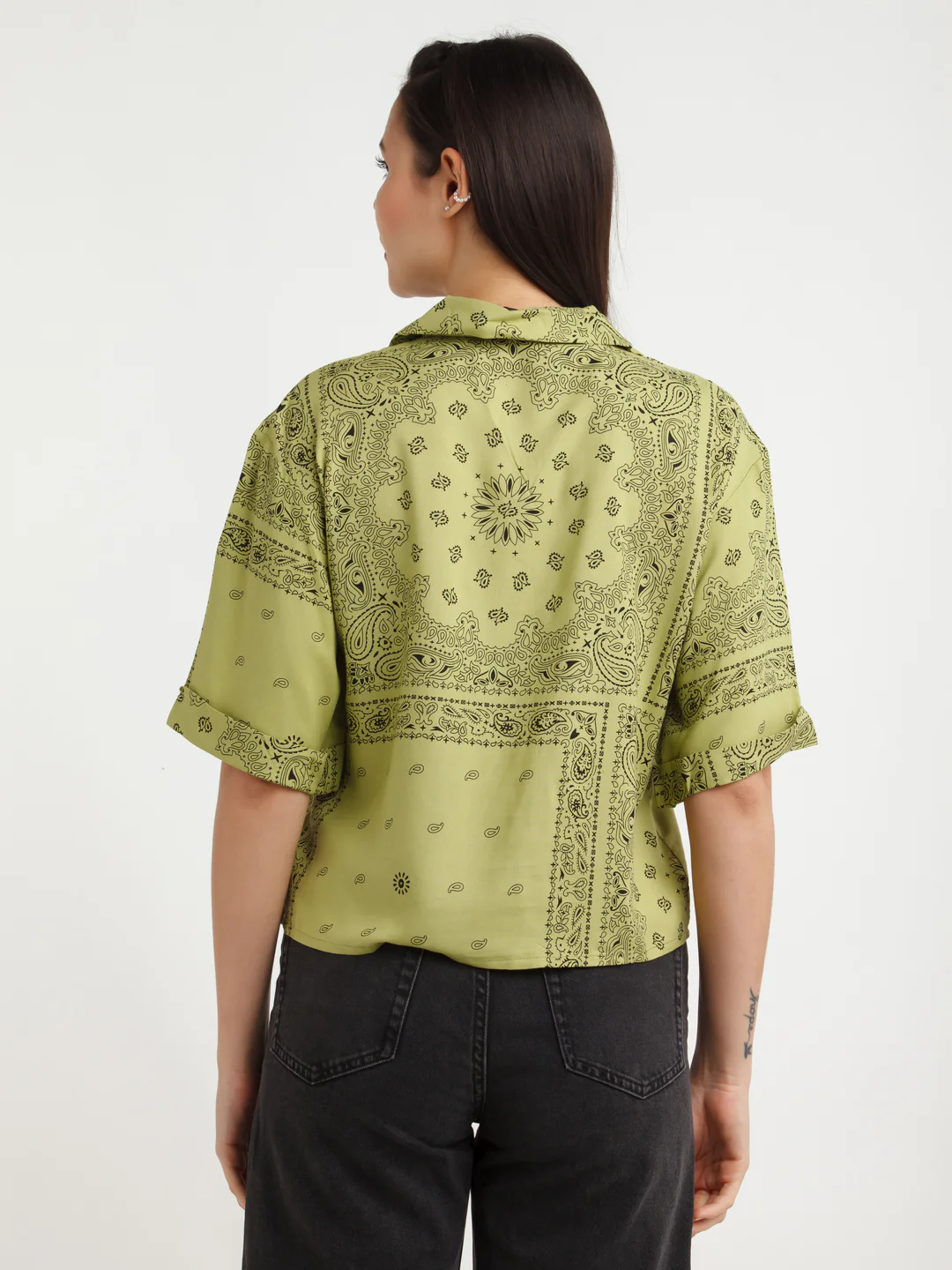 Green Printed Shirt - Image 5