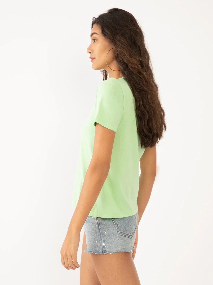 Green Printed T-Shirt - Image 3