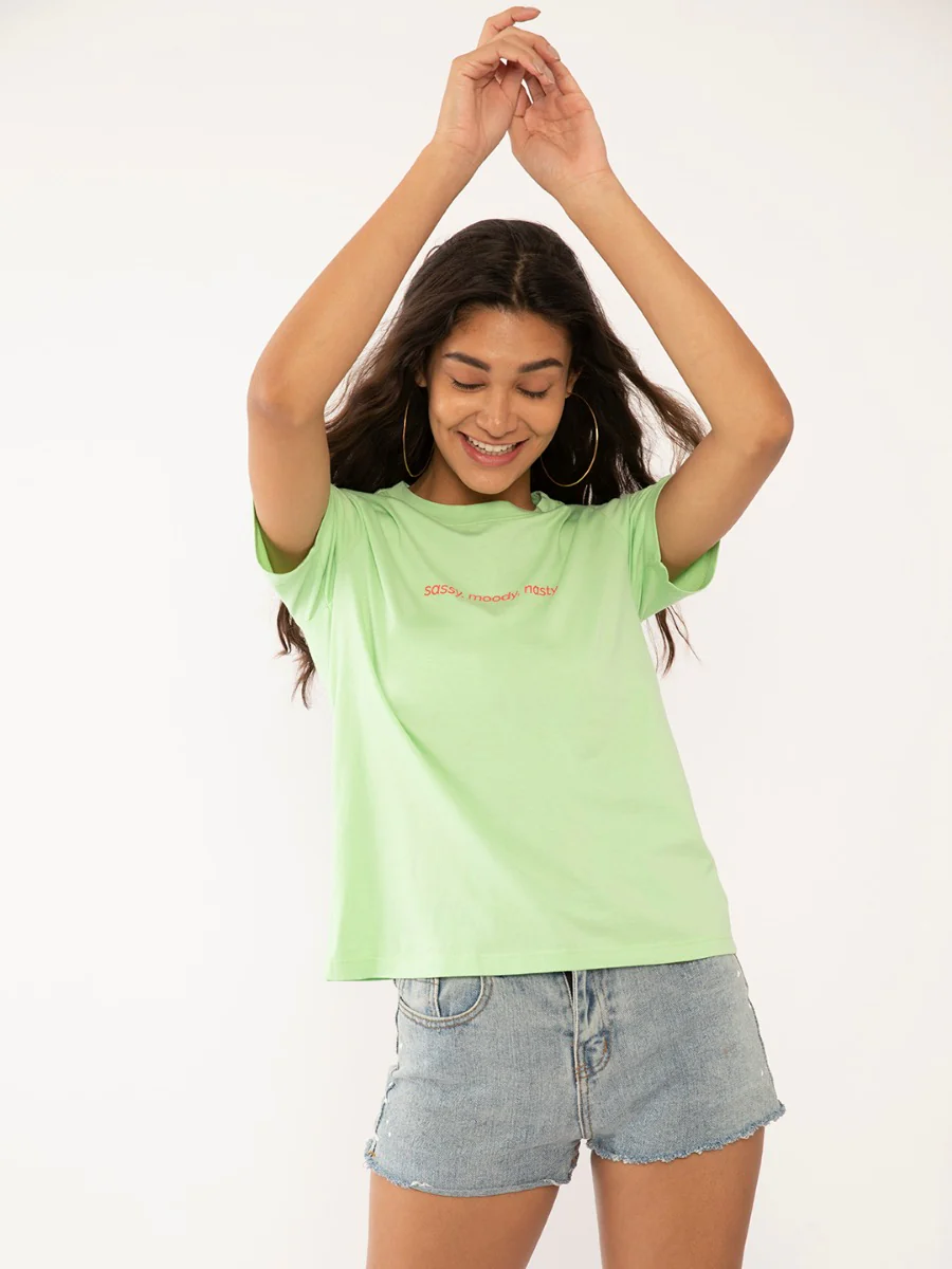 Green Printed T-Shirt - Image 5