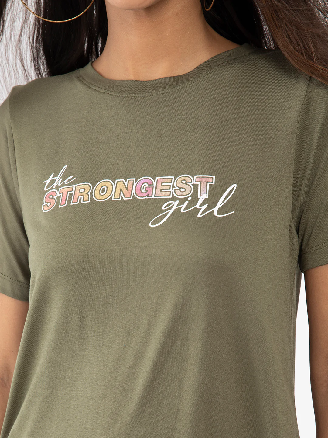 Green Printed T-Shirt - Image 6