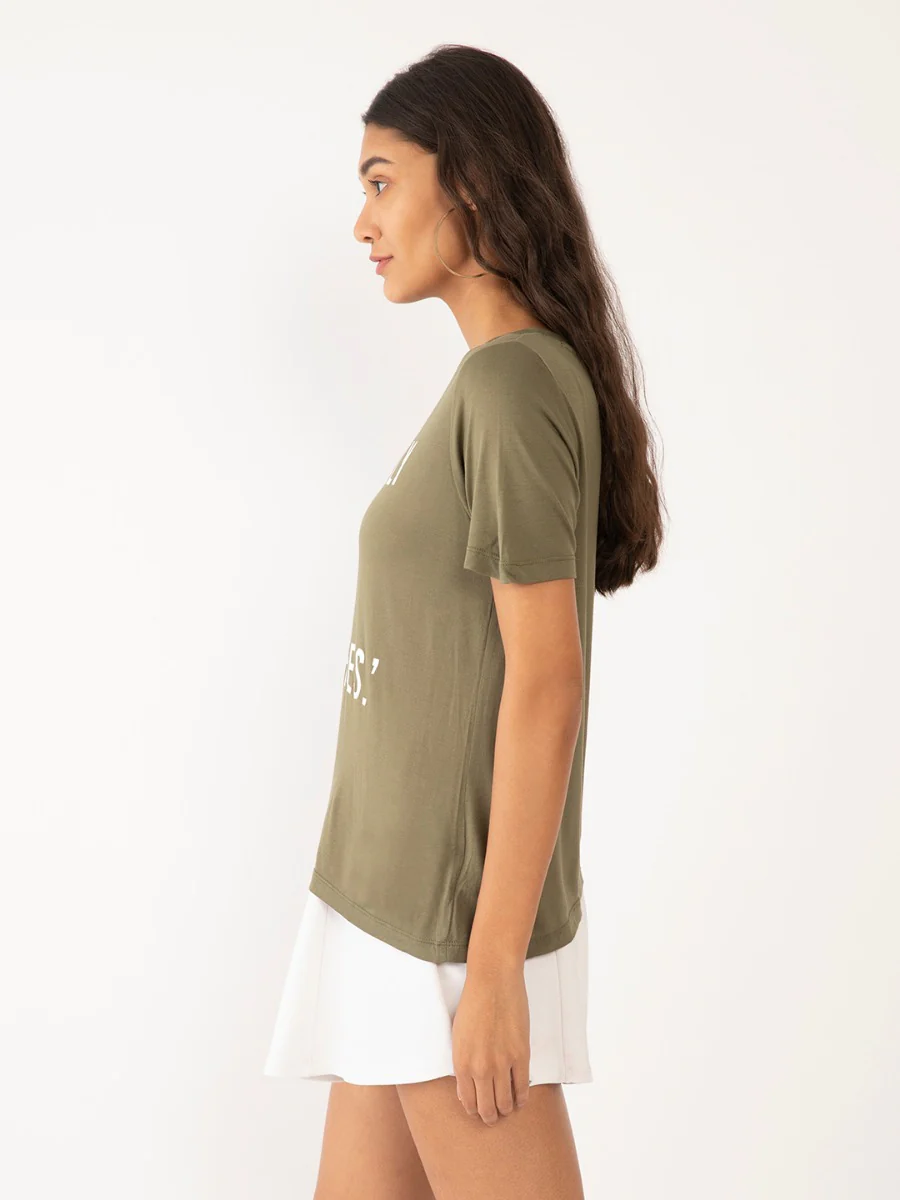 Green Printed T-Shirt - Image 3