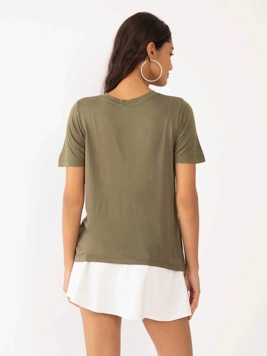 Green Printed T-Shirt - Image 4