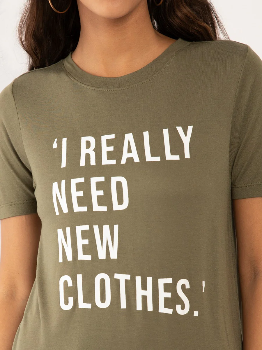Green Printed T-Shirt - Image 6