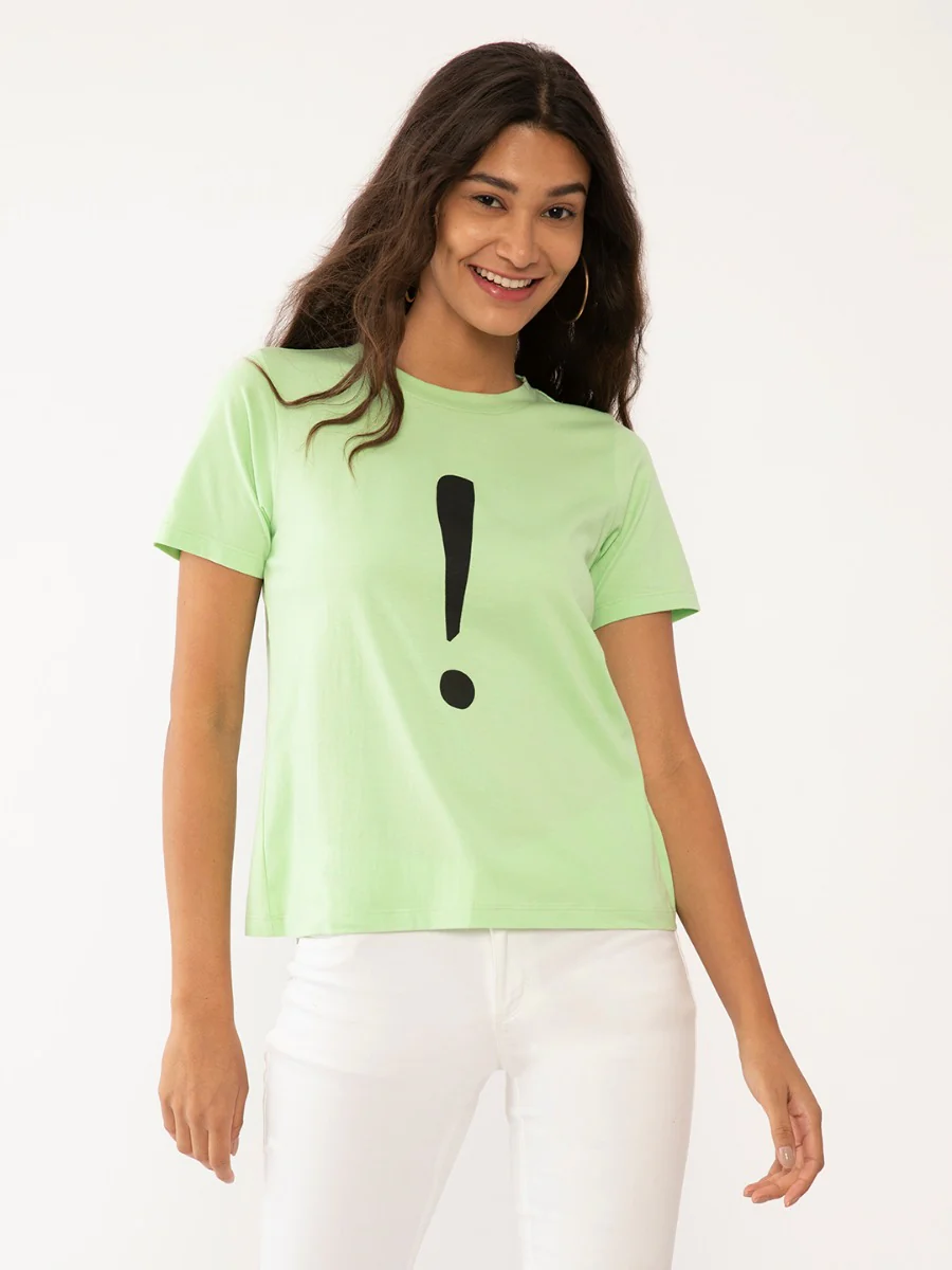 Green Printed T-Shirt - Image 2