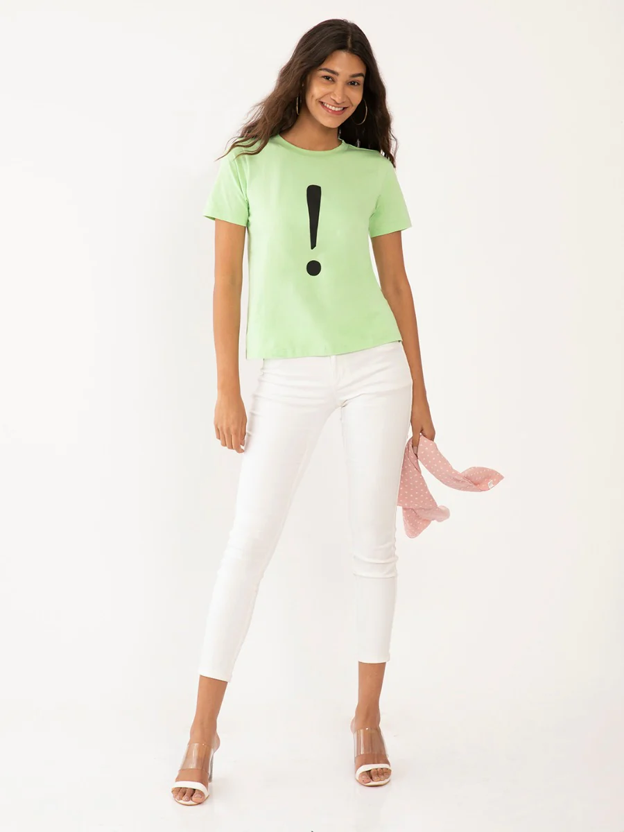 Green Printed T-Shirt - Image 5