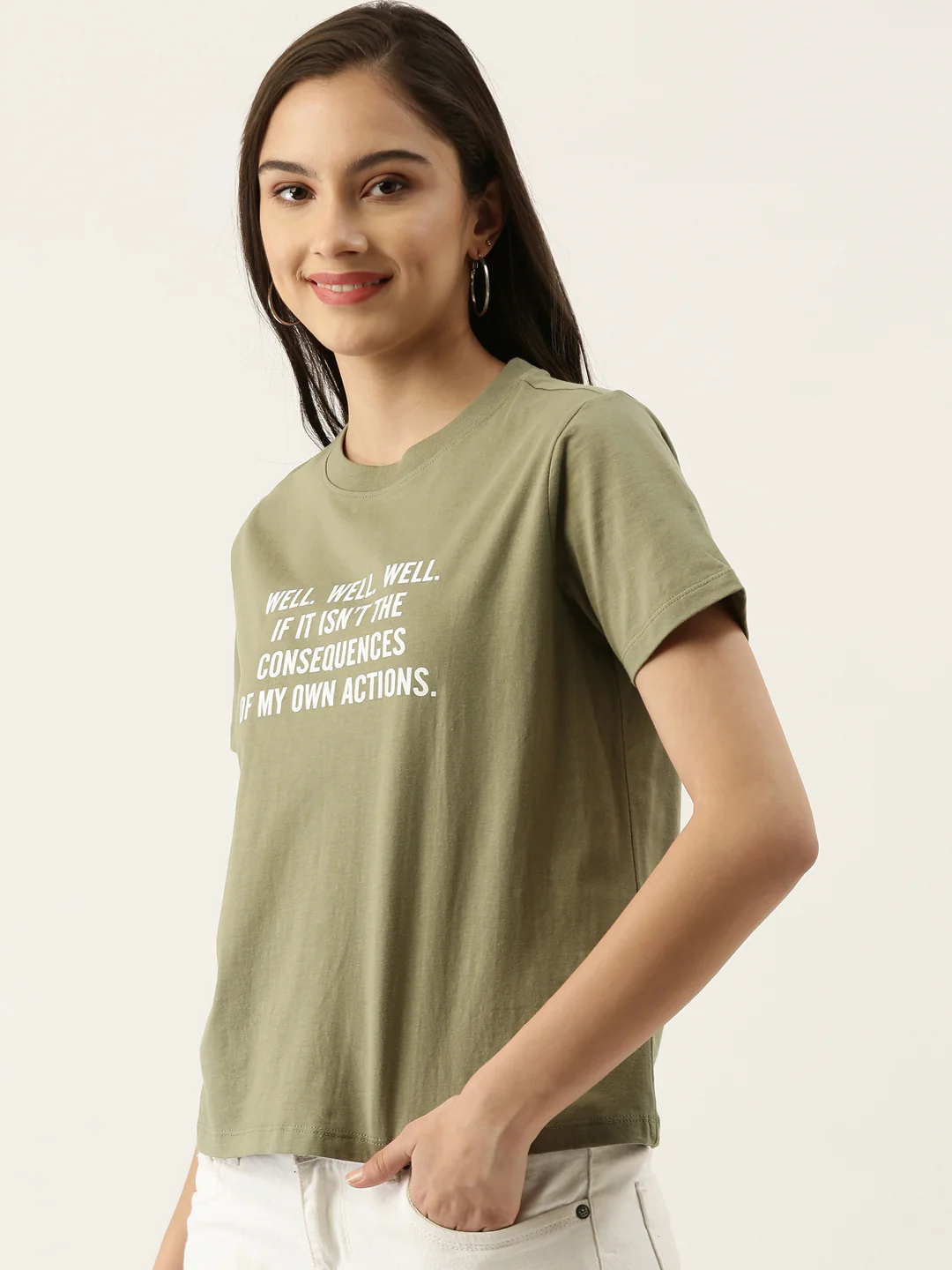 Green Printed T-Shirt - Image 3