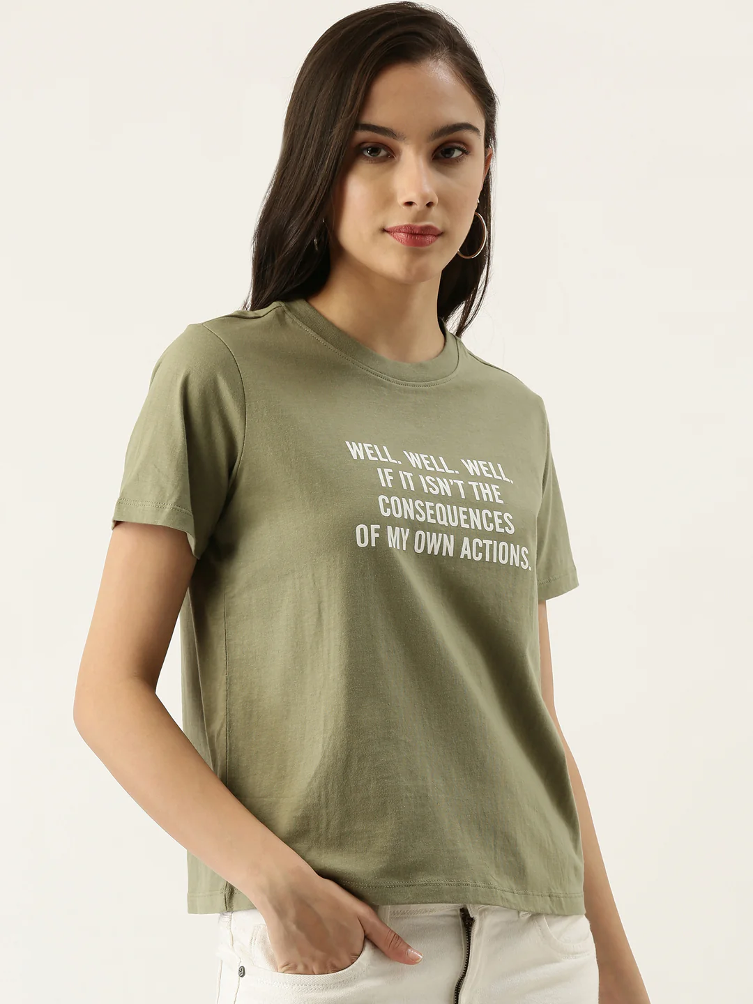 Green Printed T-Shirt - Image 4